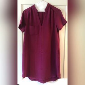 Lush Hailey Crepe Dress- Magenta